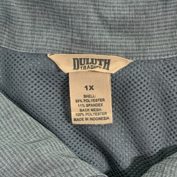 Duluth 1X Women's Plus Sol Survivor Sun Protection Tunic Vest Dusty Blue - Picture 3 of 11